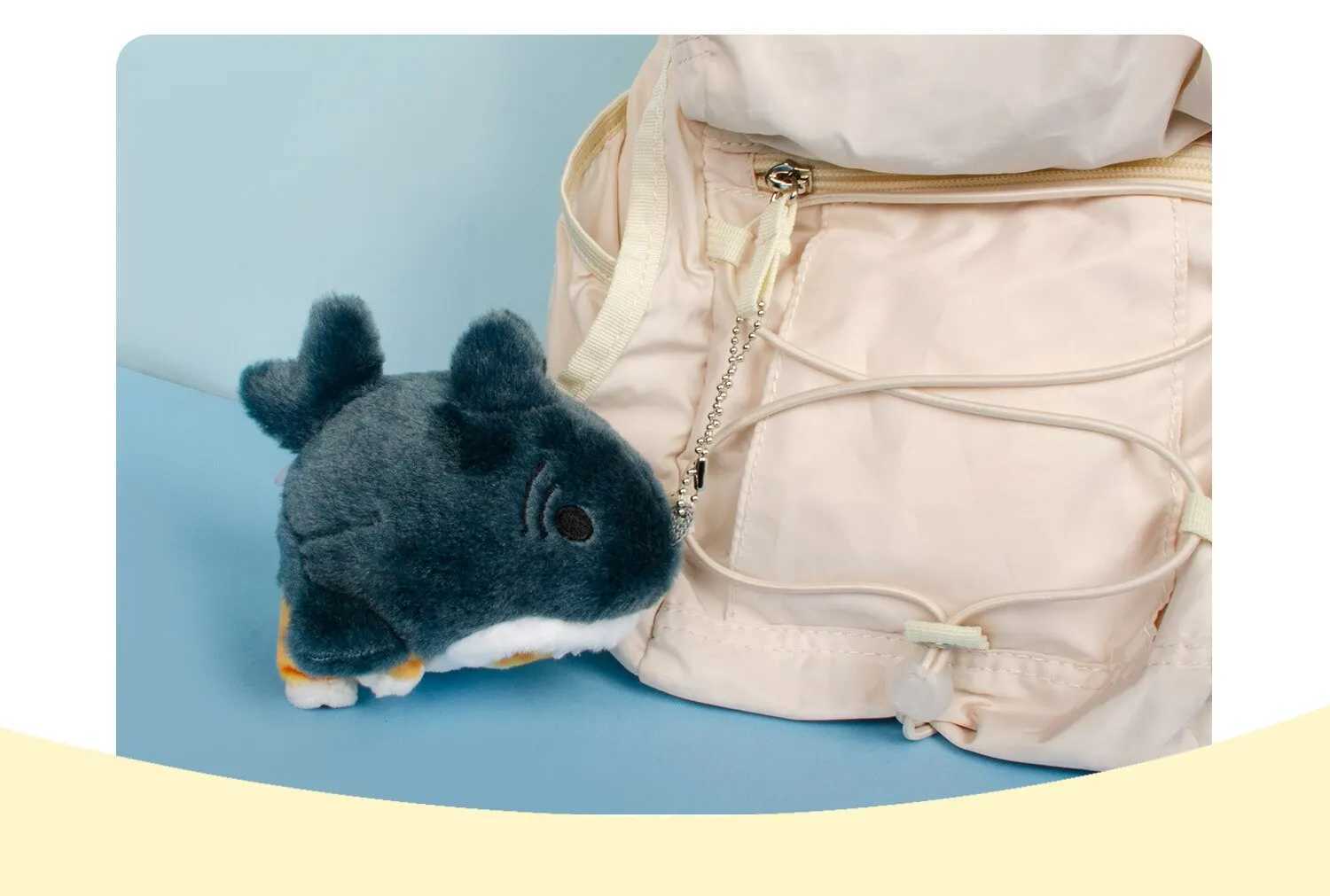 Hot and Cute Shark Cat Fried Shrimp Cat Plush Doll Pendant Beautiful Room Car Bag Decoration Pendant Open Holiday GiftW241025