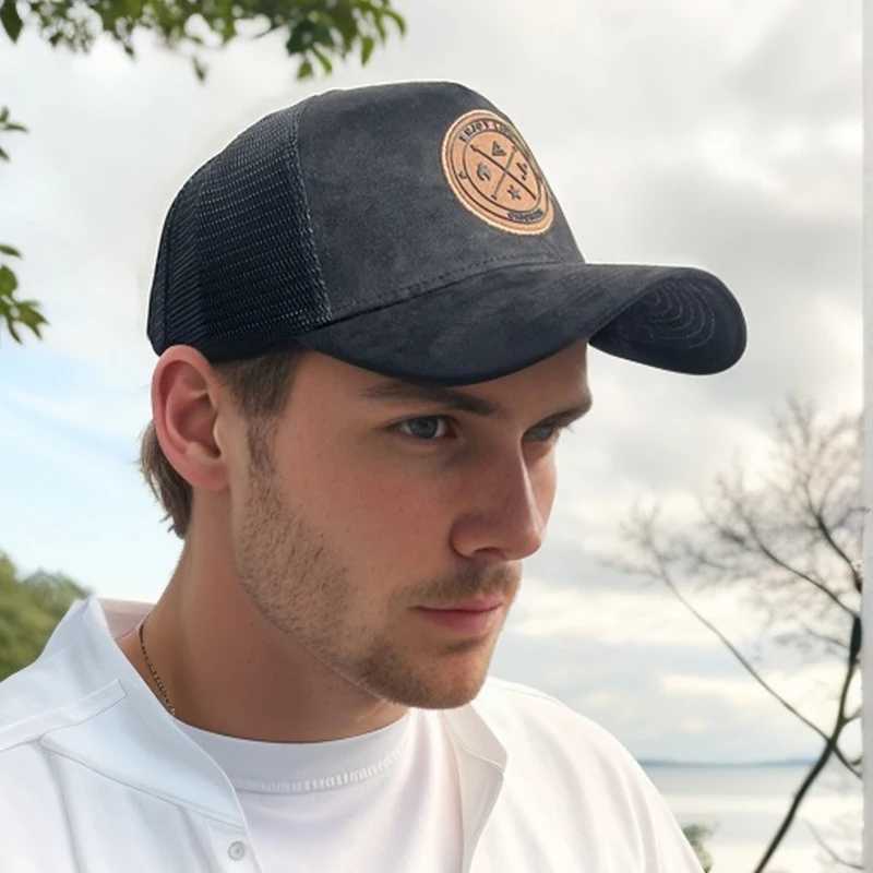 NEW Circar leather label Trucker Hat Summer Men Mesh Baseball Cap For Visor Casual Wen Snapback Hip Hop Caps Unisex X250704