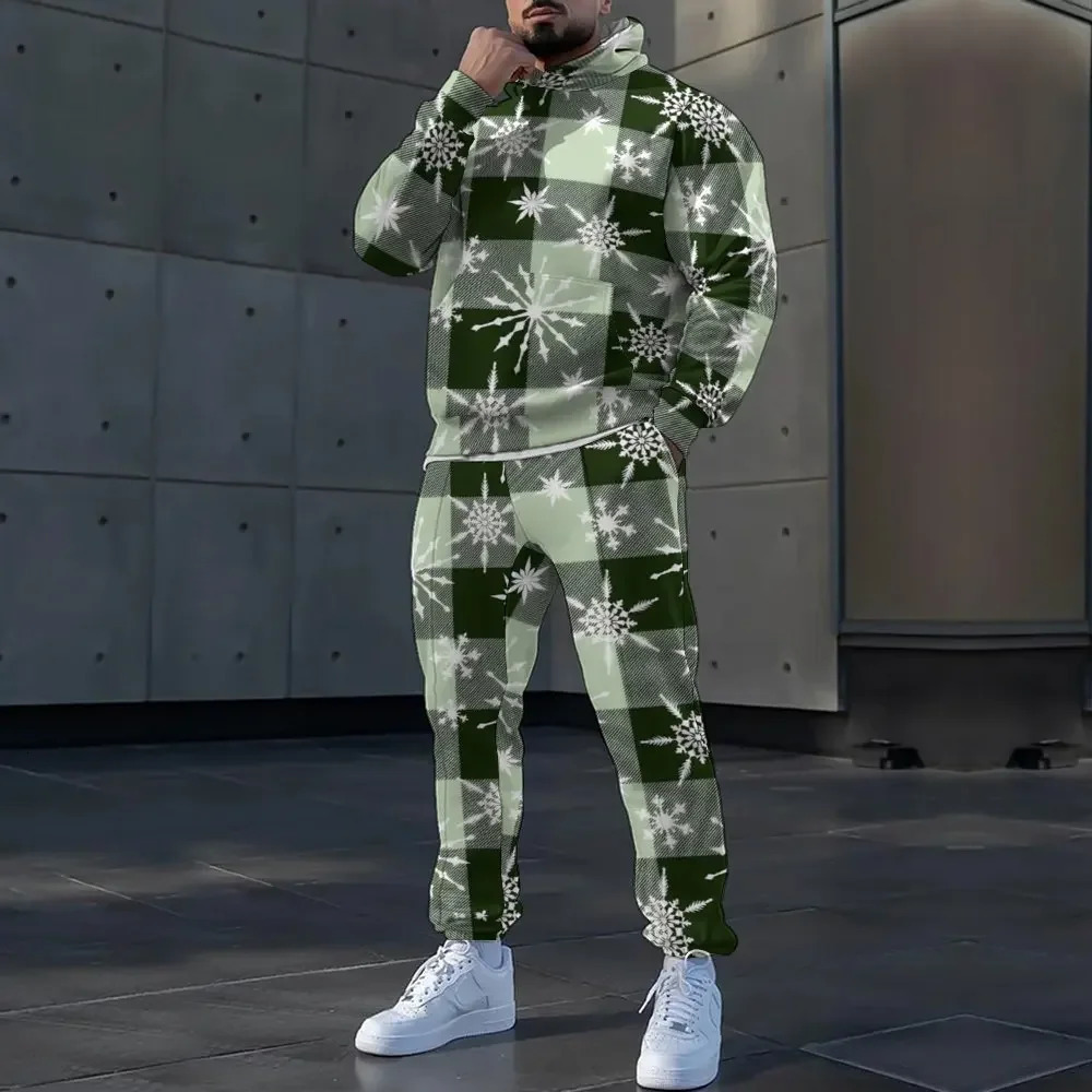 2024 Christmas Casual Loose Hat Mens Sweater Suit y241025