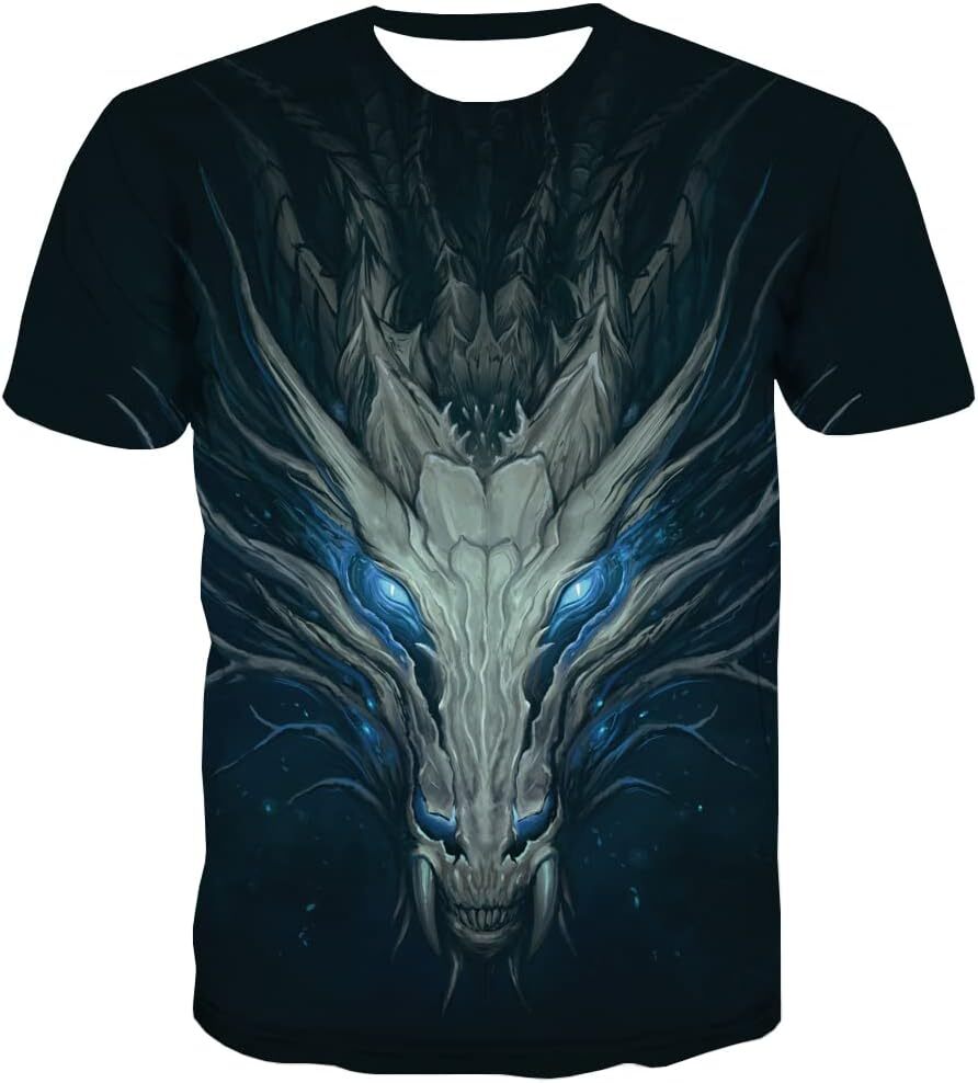 Mens T shirt Cute Dragon Tshirt Men Fantasy Apparel Animal Graphic T Shirts tee Casual tops summer clothes Fashionable and comfortable cool