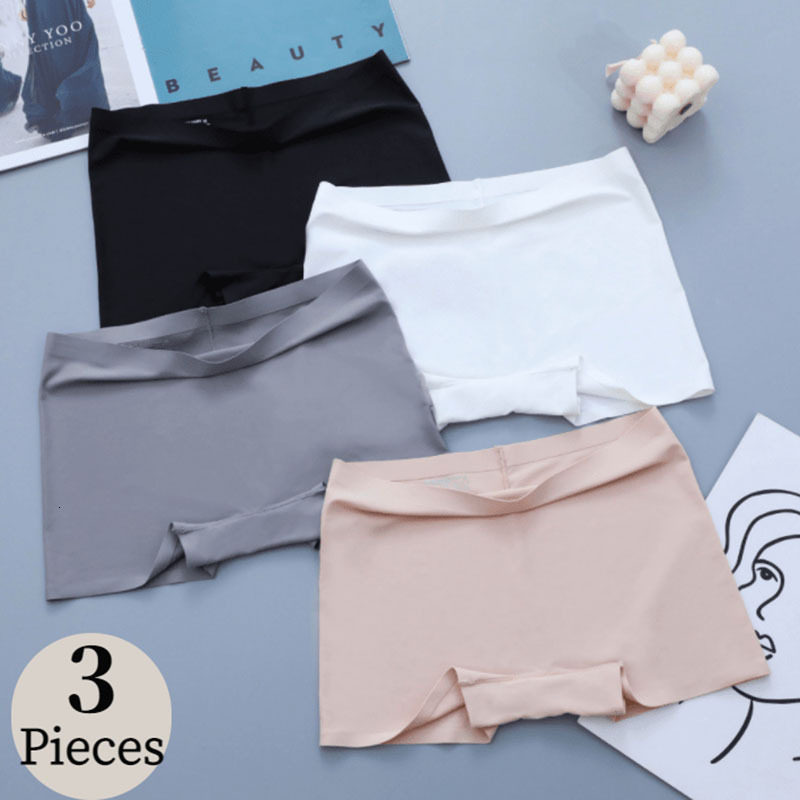 2025 BZEL PCS Women s Panties Seamless Boxers Breathable gerie Comfortable Boyshort fashion Silk Satin Underwear Female Sports Underpants