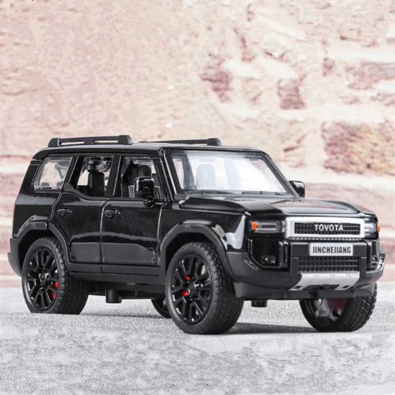 New Arrival 1/32 Toyota 2024 PRADO Land Cruiser Alloy Car Model Diecast Metal Off-road Vehicles Car Model Sound and Light Childrens Toy Gift T250311