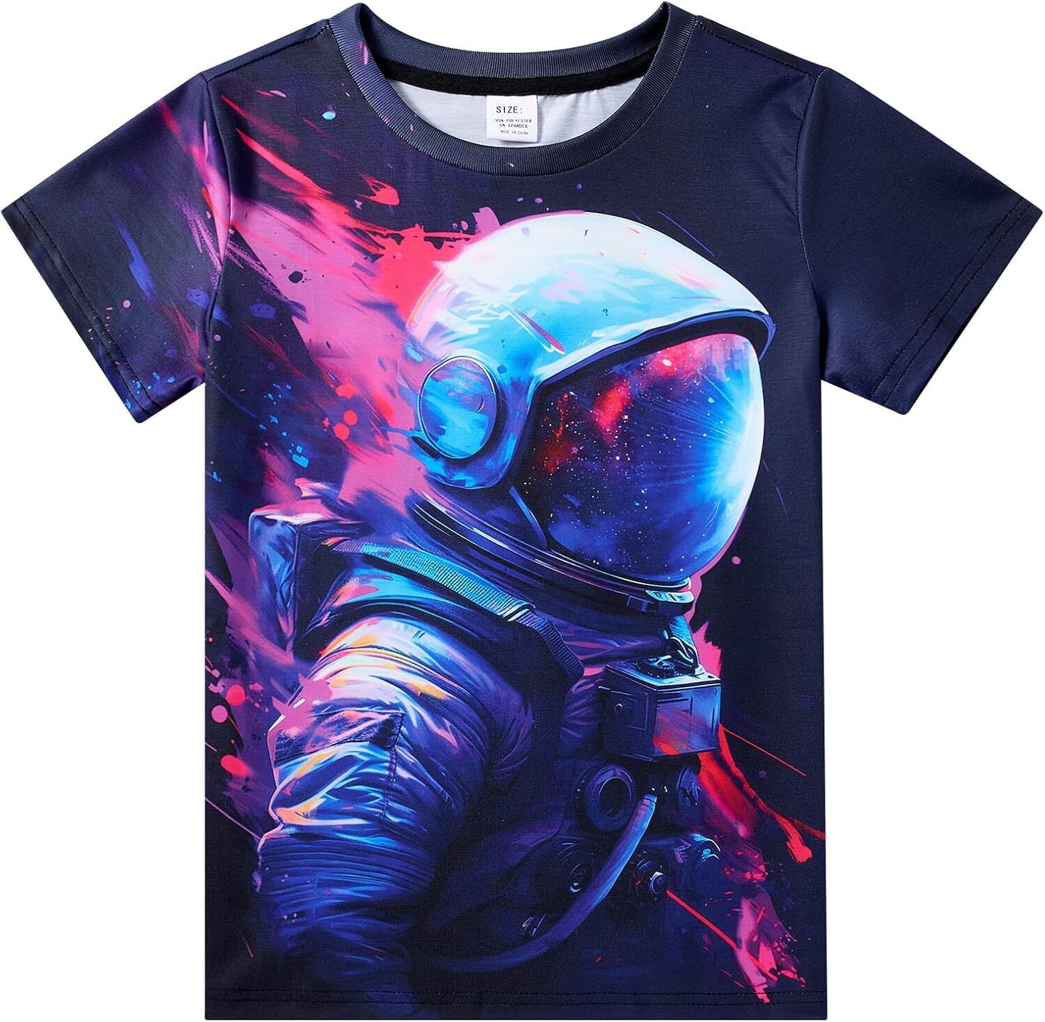 Mens T shirt Boys Girls Shirts Graphic T-Shirt Neon Color Kids Novelty Short Sleeve Animal Print Tees 4-16 Years tee Casual tops summer clothes