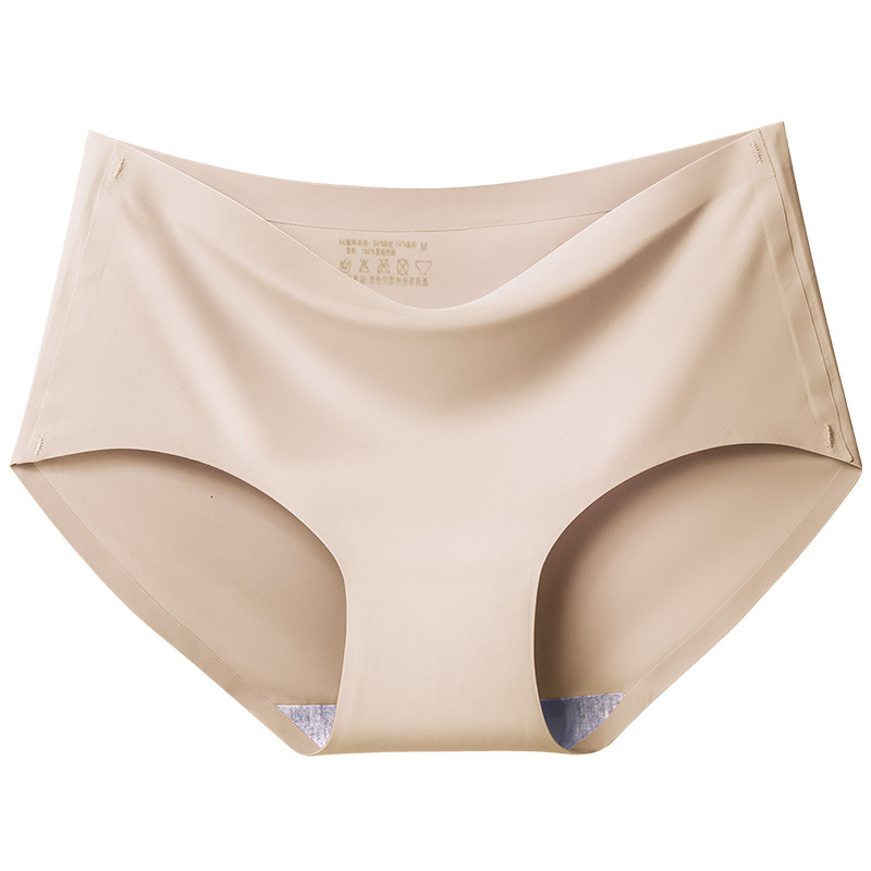 2025 New designer piece set large XXL seamless women s underwear mid waist underwear women s breathable underwear trend ice silk Crotch gerie