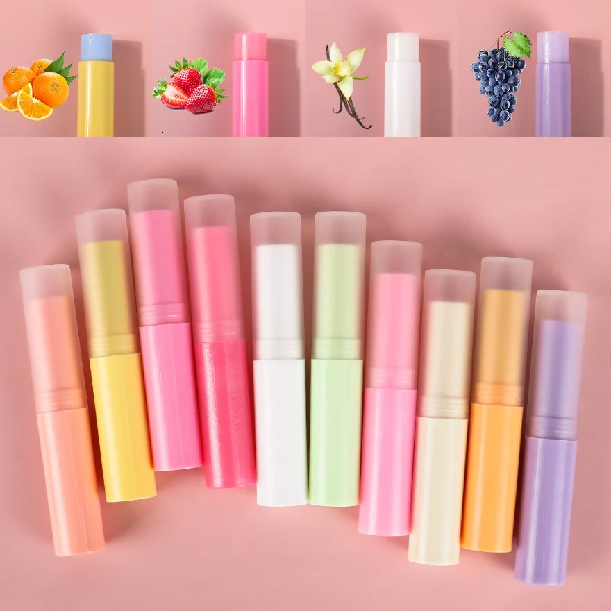Colorful Fruit Flavor Vegan Custom Repair Chapstick Organic Care Lip Balm Private Label Lipstick