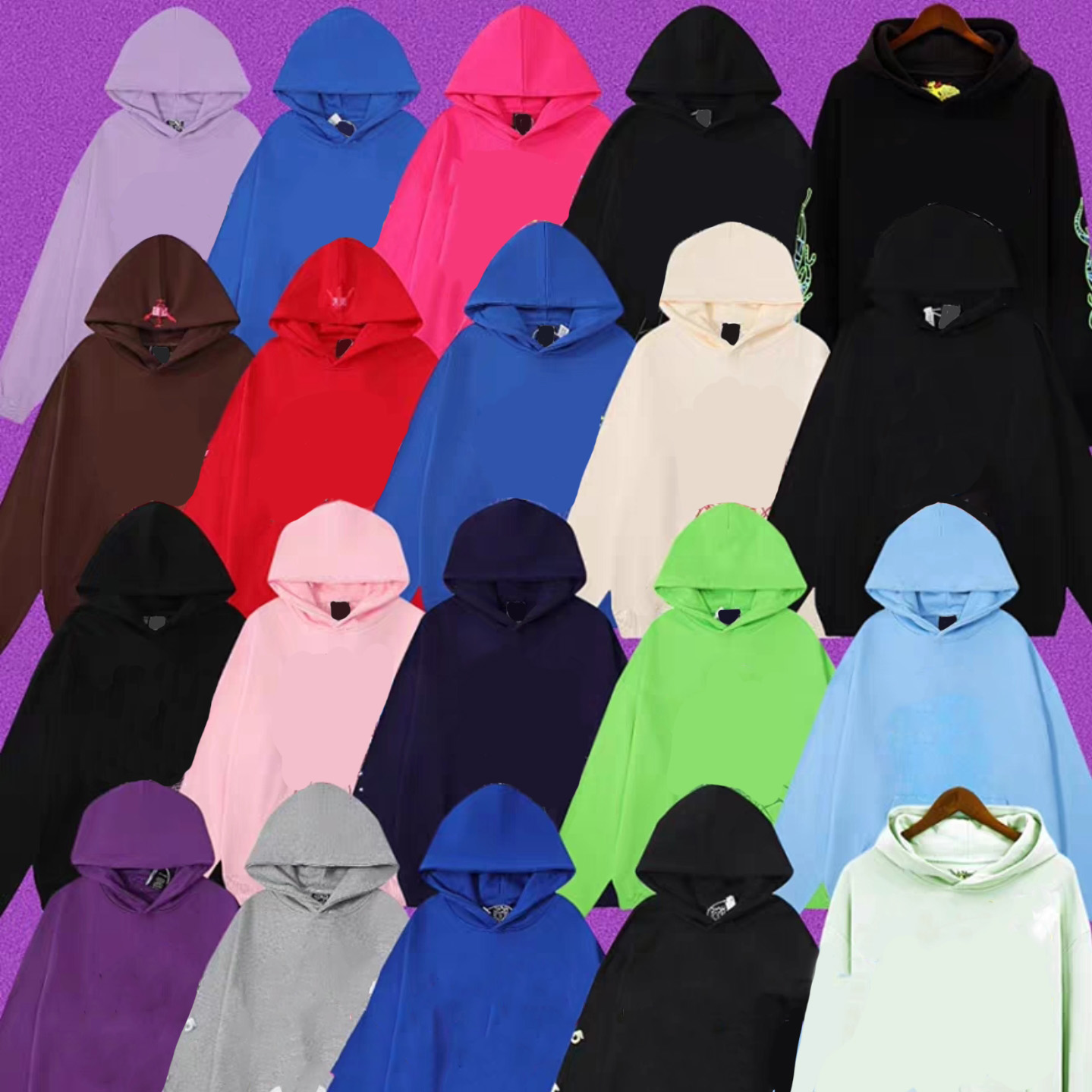 designer mens hoodie men tracksuit hooded young thug hoodies womens sweatshirts pants web printedgraphic hoodies