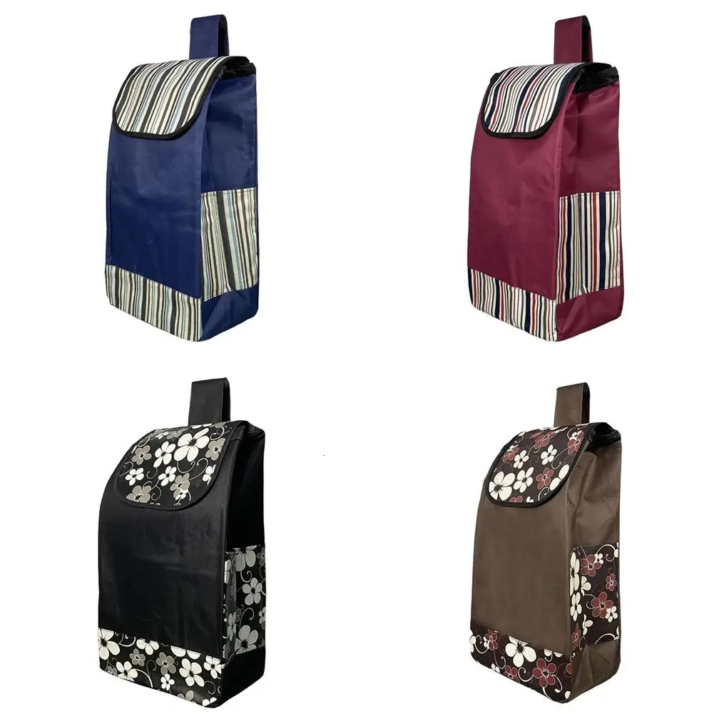 Shopping Cart Shopping Cart Oxford Cloth Handbag Thick and Strong Reusable Shopping Bag 241024