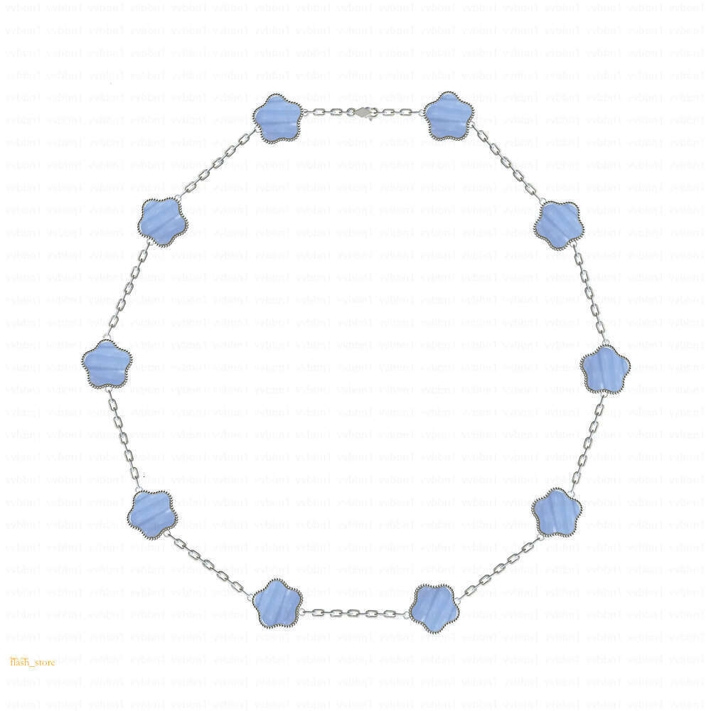 10 Wer Four Designer Luxury Jewelry Leaf Clover For Women Non Tarnish Stainless Steel Plated Gold Jewelry Woman Mother Of Pearl Initial Necklace Girl 