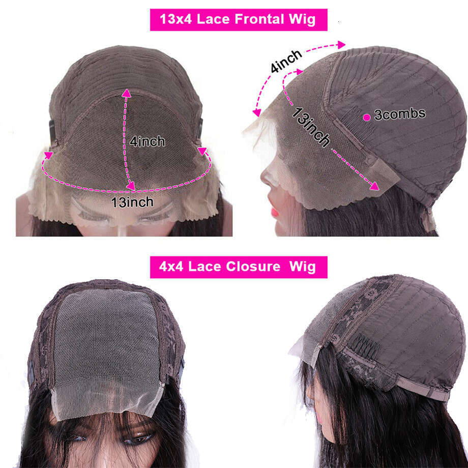 Kinky Curly x Lace Front Human Hair Wigs For Women inch Indian Deep Frontal Wig Wet And Wavy Closure