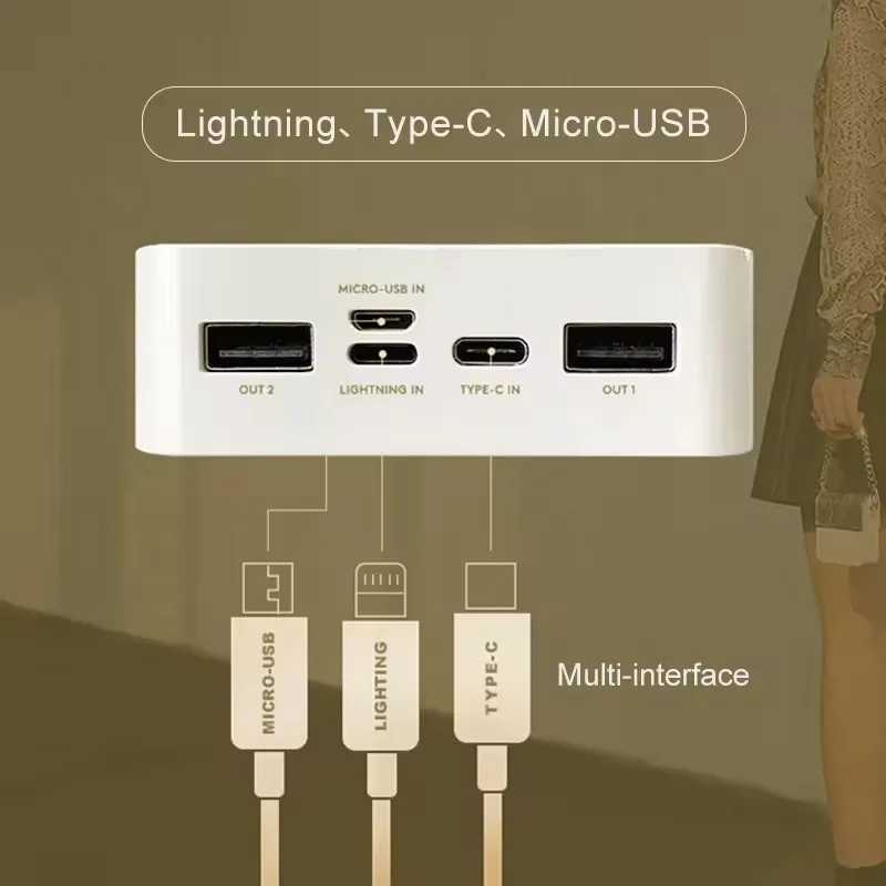 New Arrival Womens handbag power bank 10000mAh large capacity mini portable mobile phone external battery power bank gift Z241026