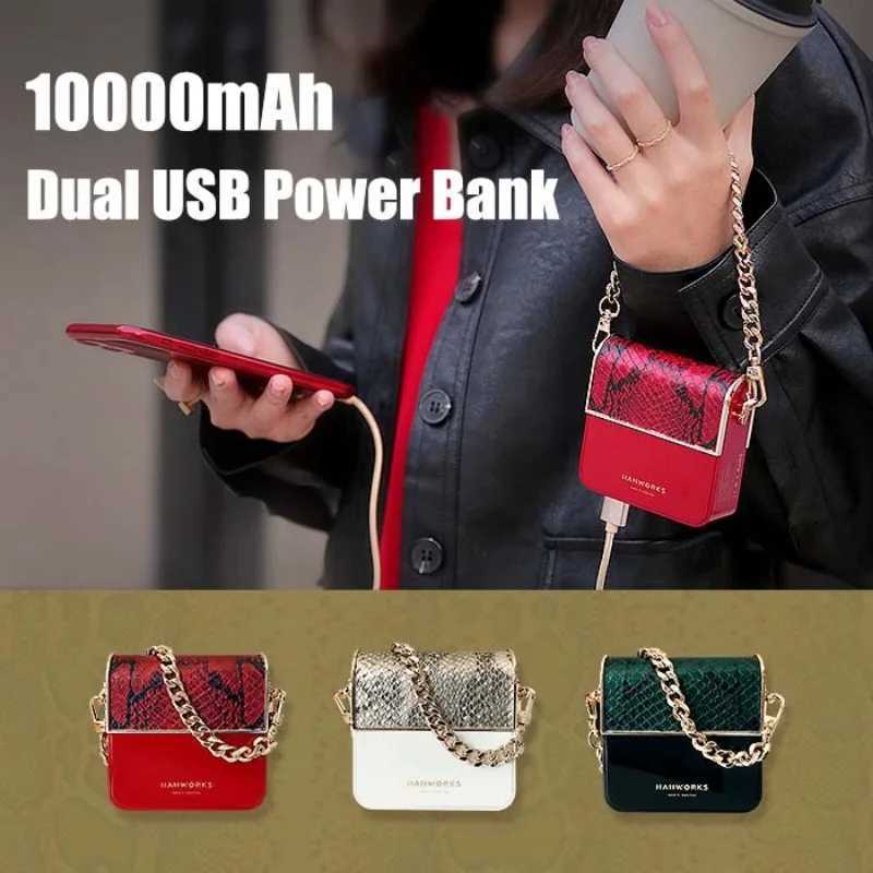 New Arrival Womens handbag power bank 10000mAh large capacity mini portable mobile phone external battery power bank gift Z241026