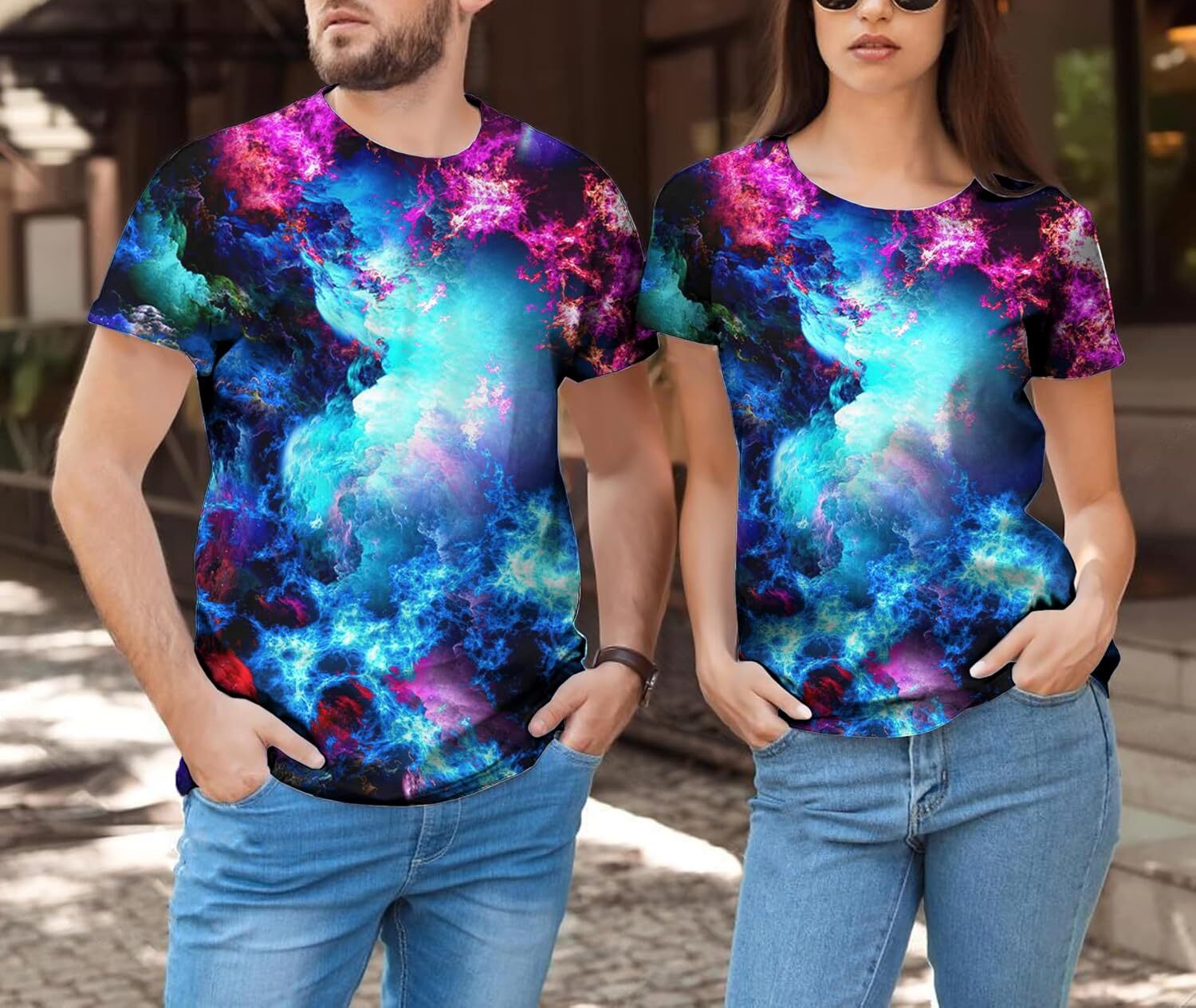 Mens T shirt Unisex 3D Graphic Print Fashion for Adults Teens Novelty Casual Tee Tops Fashionable and comfortable