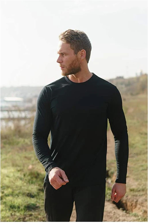 100% Merino wool base mens Merino wool long sleeved 240G heatstroke underwear willow breathable tophiking socks 241025