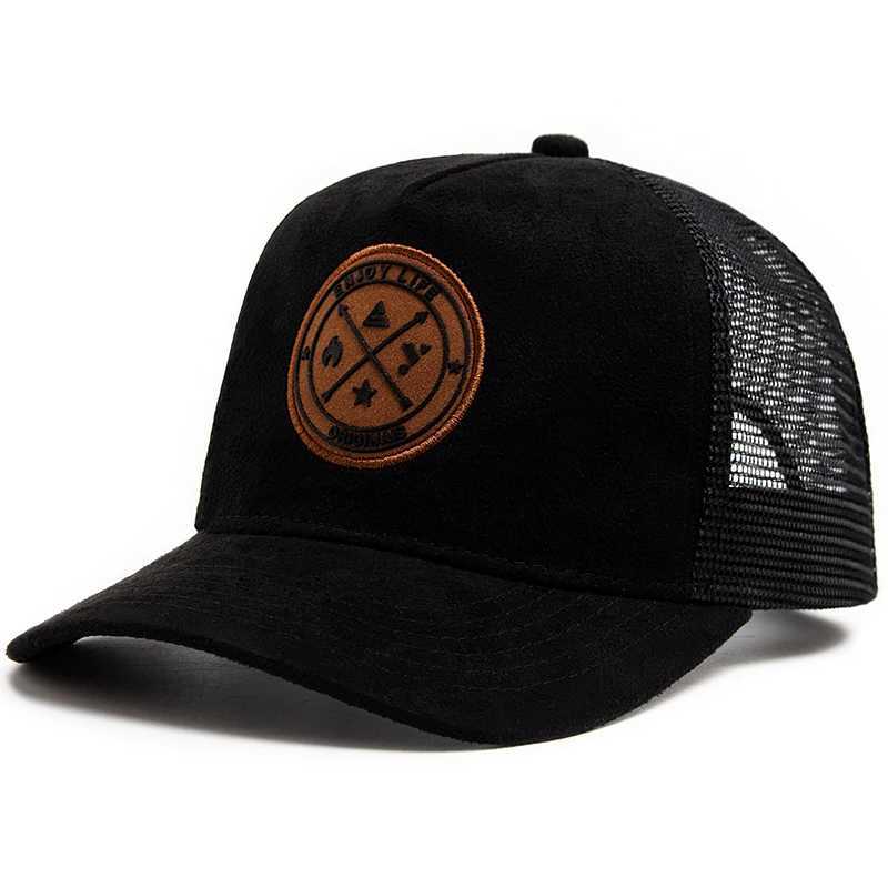 NEW Circar leather label Trucker Hat Summer Men Mesh Baseball Cap For Visor Casual Wen Snapback Hip Hop Caps Unisex X250704