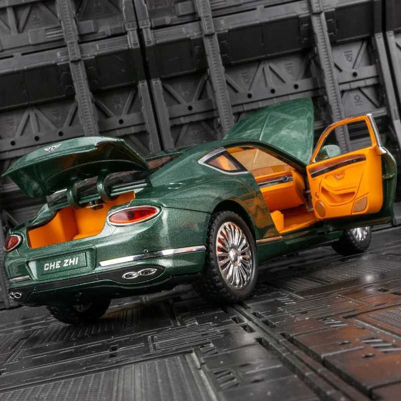 High Quality 1 24 Bentley Continental GT Luxury Car Alloy Series Model Car Series Metal Die Casting Toy Car Sound Lamp Childrens Gift T241025