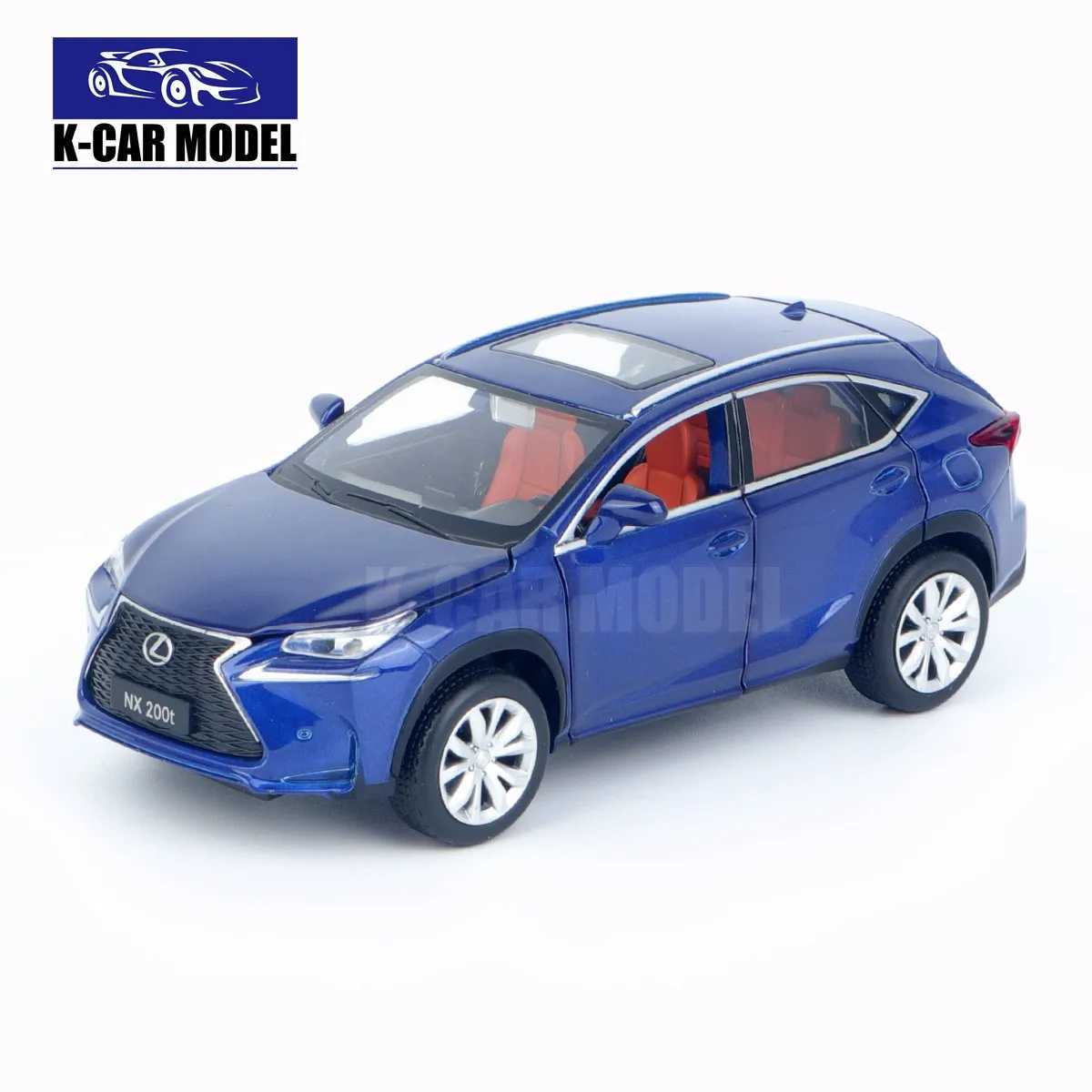 JKM 1/32 NX200T SUV sound light die-casting model toy car boy girl gift M241025