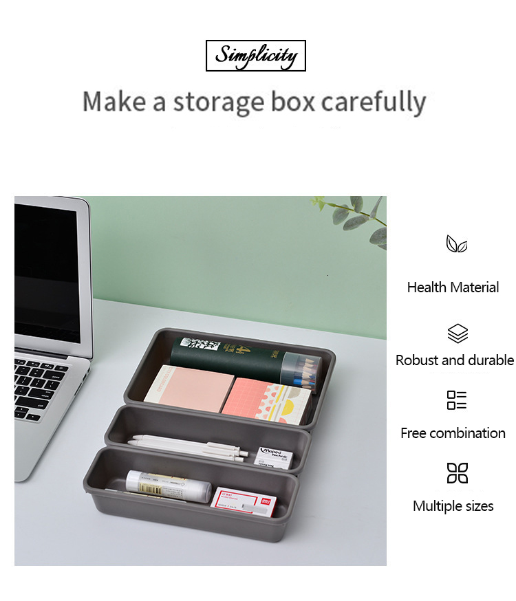 New 8Pcs/Set Adjustable Drawer Organizer Trays Make Up Cosmetics Sundries Divider Holder Kitchen Bathroom Closet Jewellery Box