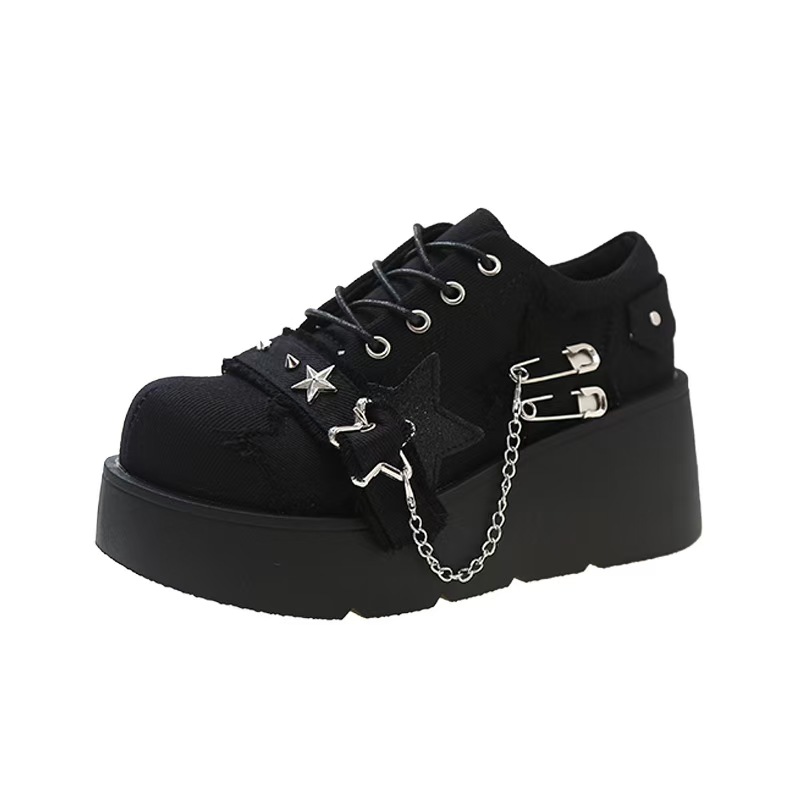 Sneakers New Thick Soled Canvas Big Head Sneakers Designer Big Toe Casual Sports Forest Style High Quality Vintage Shoes