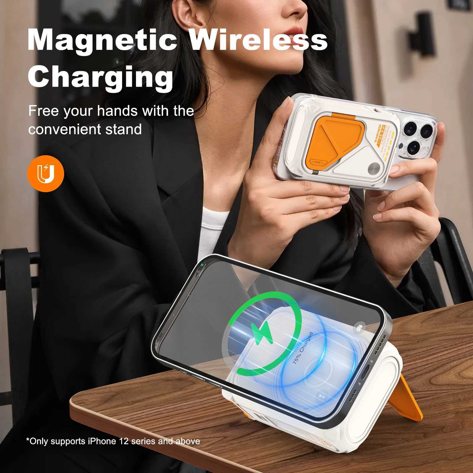 New Arrival 6-in-1 multifunctional power pack magnetic suction for wireless 10000mAh phone holder 22.5W fast charging Z241026