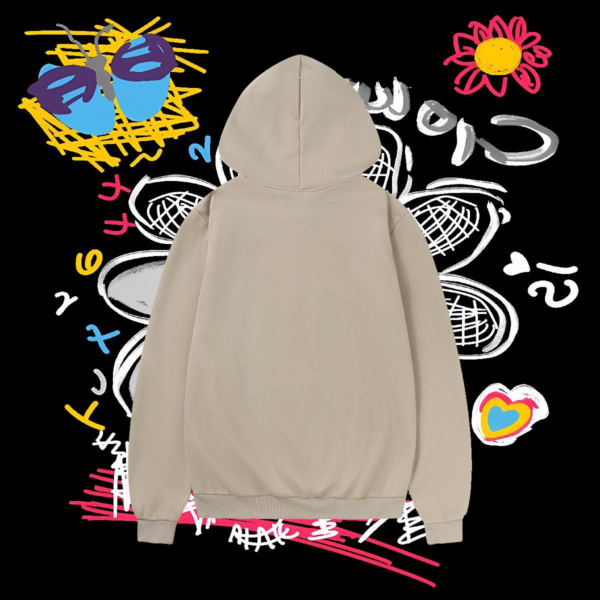 Customized Womens Hoodie Anime Printing Street Brand Hoodie for Man Woman Custom Print Plus Size Tech Fleece Tops Pullover Hoodie Drawstring Long Slee