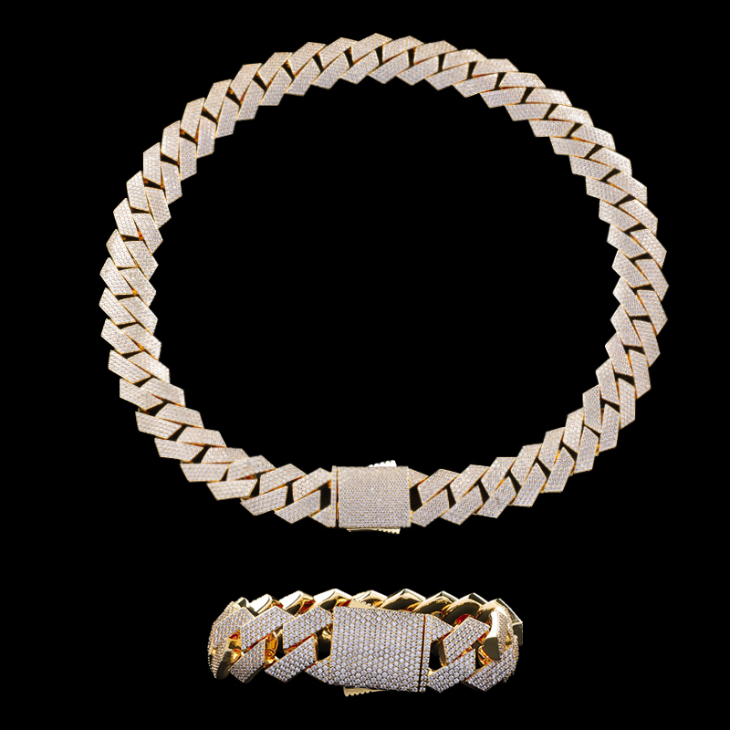 Designer jewelry Tennis Chain Pass Dia Tester Sterg Sier Full Vvs Moissanite Iced Out Cuban k Anklet Bangle Bracelet For Men Women