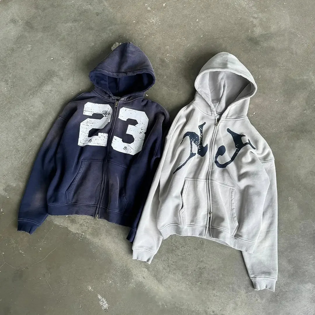 Y2k loose mens hoodie sweatshirt and sweatpants two-piece winter sportswear casual pants set womens clothing 241025