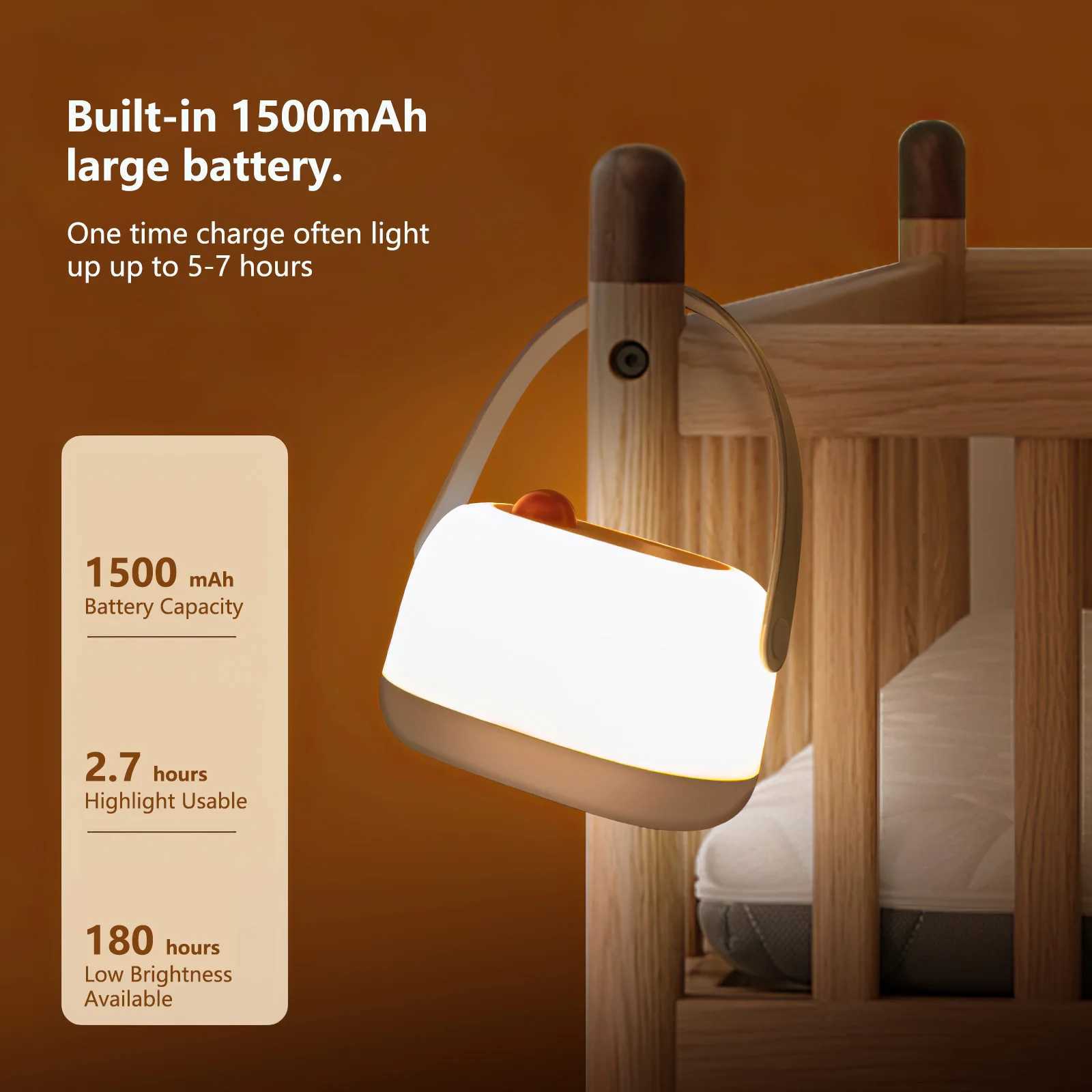Baby night light adjustable warm nursery light suitable for children breastfeeding and sleep assisted charging outdoor camping decoration light M24102