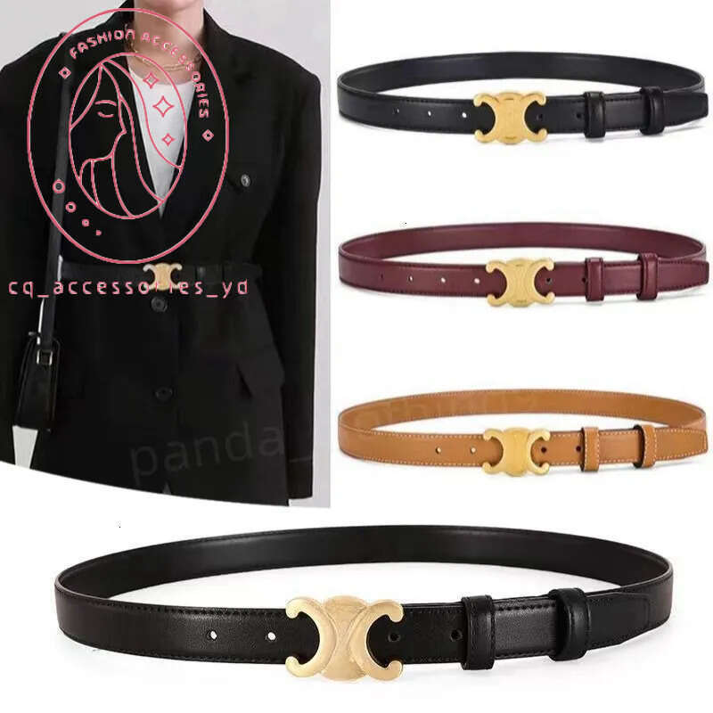 Celene Belt Cline Belt Designer Belt Womens Waistband Brand Mens Girdle Fashion Smooth Buckle Retro Design Thin Waist High-Quality Multiple Style Leather Belts 108