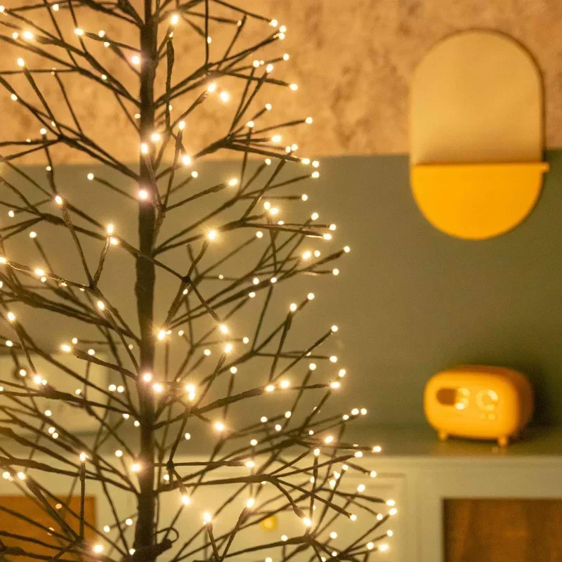 Large LED Christmas Tree Year Glow Trees Decorations Xmas Party Garden Courtyard Indoor Outdoor Luminous Gift 241021