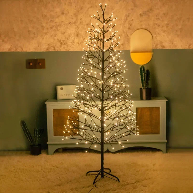 Large LED Christmas Tree Year Glow Trees Decorations Xmas Party Garden Courtyard Indoor Outdoor Luminous Gift 241021