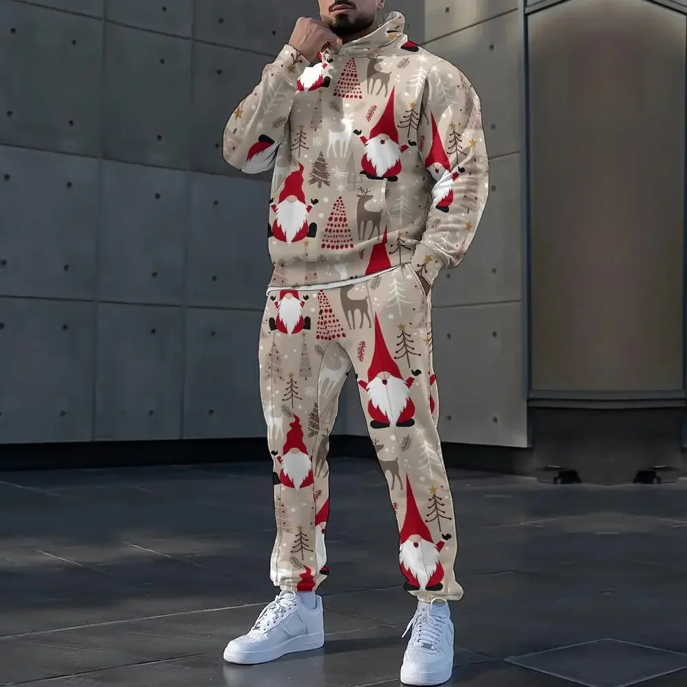 2024 Christmas Casual Loose Hat Mens Sweater Suit y241025