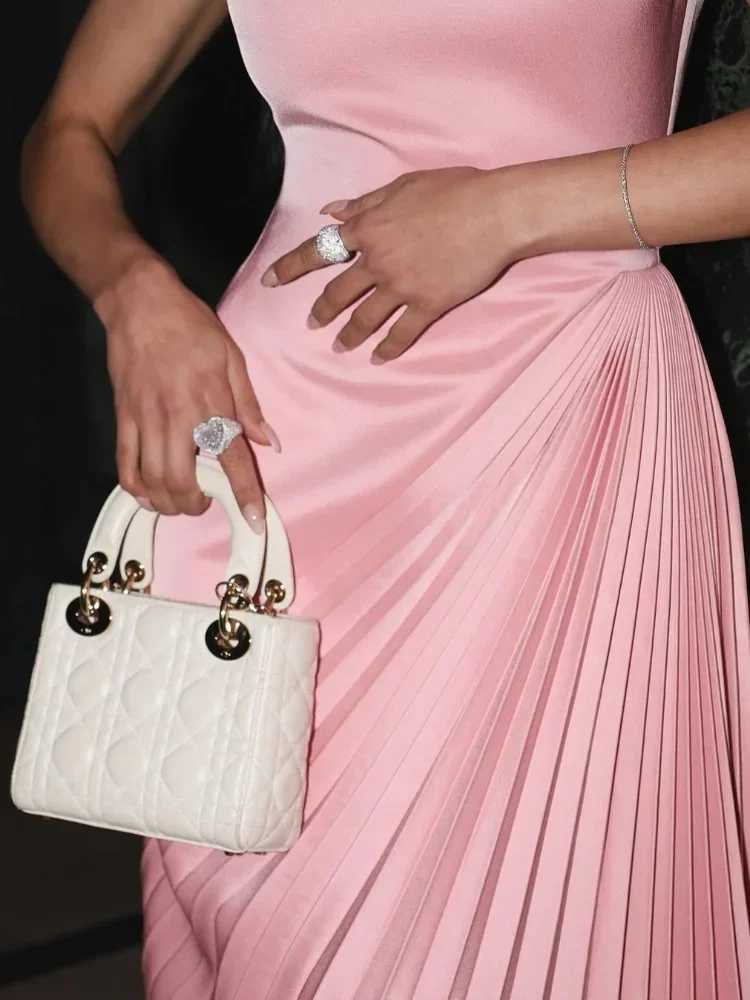 Pink Irregular Pleated Split Wrap Waist Maxi Dress Women Half High Collar Sveless Slim Vestidos Fe Evening GownX241025