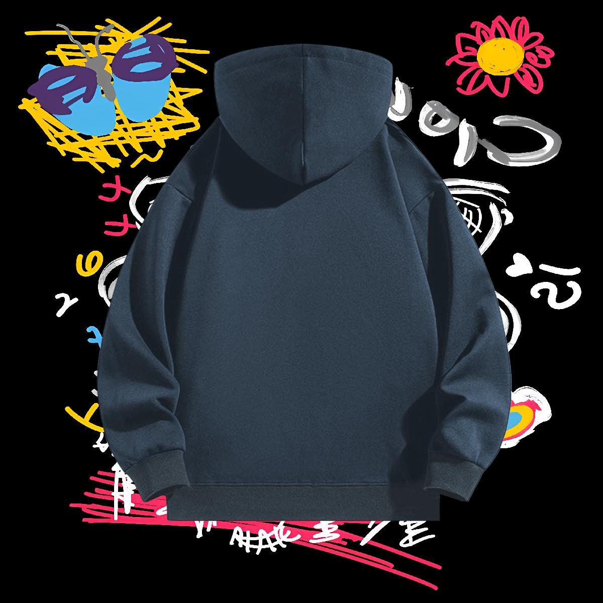 Customized Womens Hoodie Anime Printing Street Brand Hoodie for Man Woman Custom Print Plus Size Tech Fleece Tops Pullover Hoodie Drawstring Long Slee