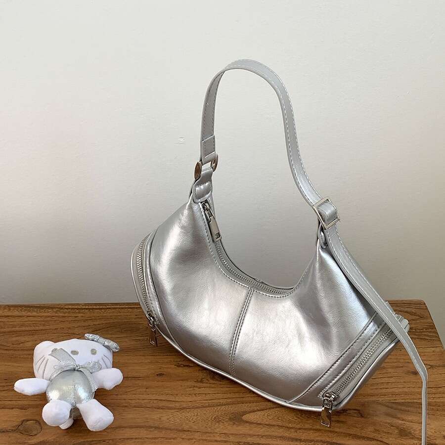 HBP Womens handbag Korean version spicy girl pillow trendy niche style armpit bag high-end and fashionable versatile solid color single shoulder bag f