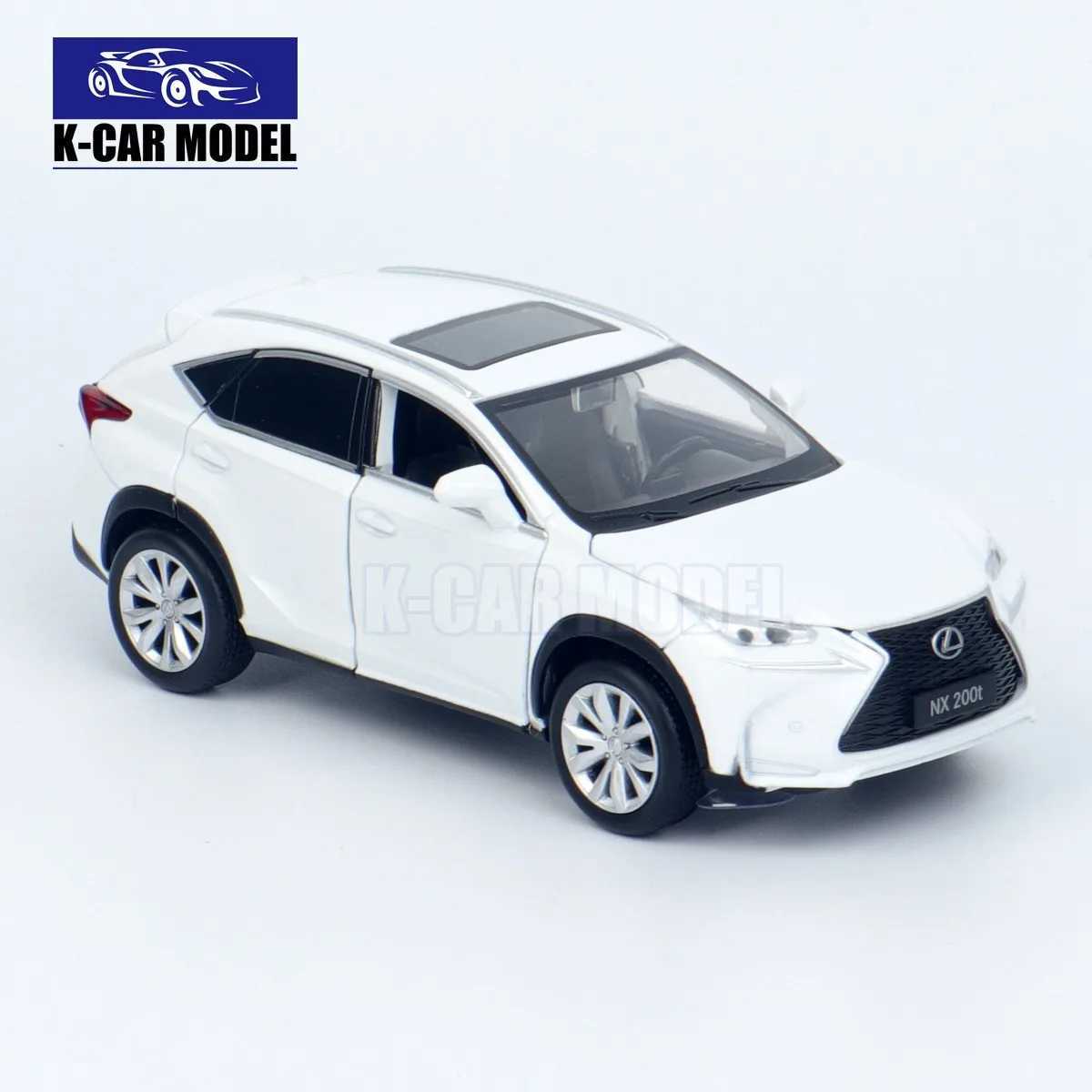 JKM 1/32 NX200T SUV sound light die-casting model toy car boy girl gift M241025