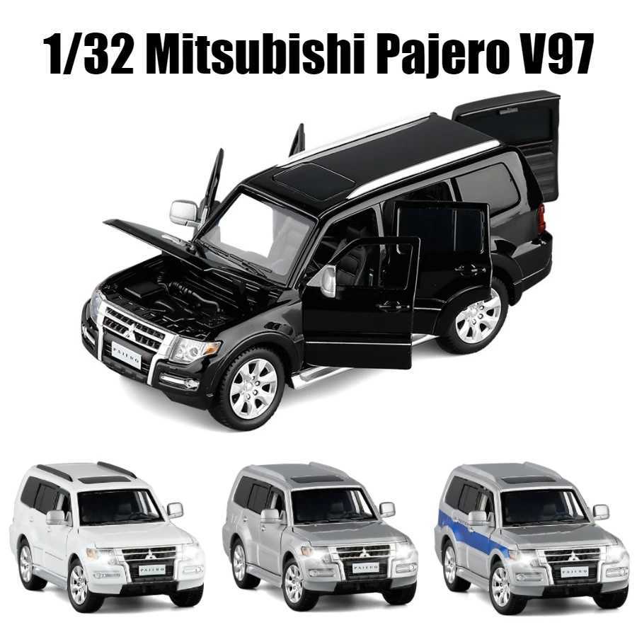 High Quality 1/32 Mitsubishi Pajero SUV Sport Mini Die Casting Alloy Toy Car Model Sound and Light Series Childrens Gift T241025