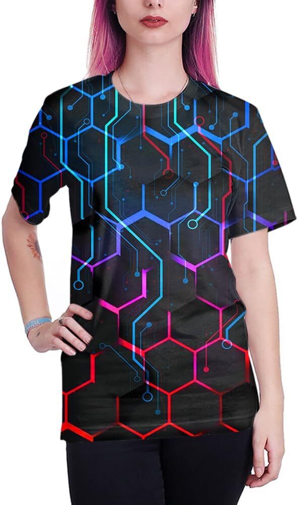 Mens T shirt Shirts for Men Women Graphic Tees Unisex 3D Printed Short Sleeve Novelty Tops tee Casual tops summer clothes Fashionable and comfortable