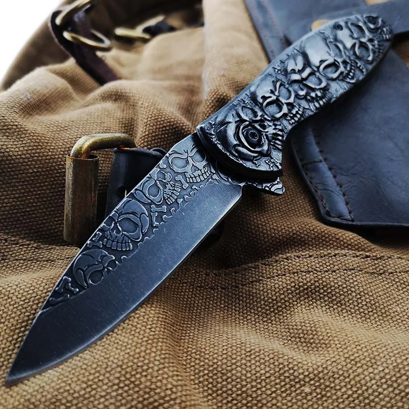Stonewash Fold Knife Tactical Folding Blade Knives Utility Collection knifes good for Camping Hunting Fishing Hiking , Lightweight edc Pocket Tool