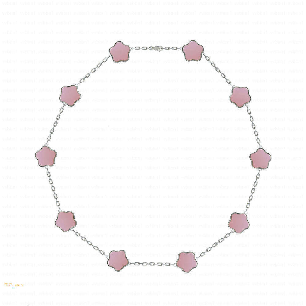 10 Wer Four Designer Luxury Jewelry Leaf Clover For Women Non Tarnish Stainless Steel Plated Gold Jewelry Woman Mother Of Pearl Initial Necklace Girl 