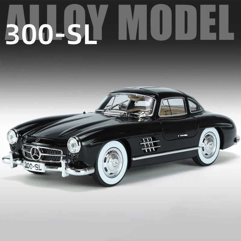 1 24 Mercedes Benz 300SL 1936 alloy model car toy die-casting metal sound and light car toy M241025