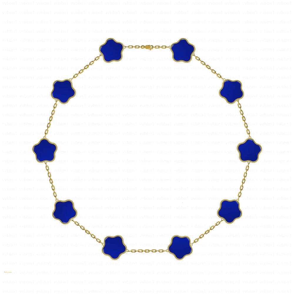 10 Wer Four Designer Luxury Jewelry Leaf Clover For Women Non Tarnish Stainless Steel Plated Gold Jewelry Woman Mother Of Pearl Initial Necklace Girl 