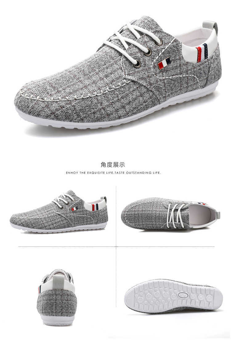 Men Dress Shoes Autumn New Canvas Shoes Mens Shoes Versatile Casual Doudou Shoes Mens Korean Fashion Soft Sole Breathable Mens Cloth Shoes 241009