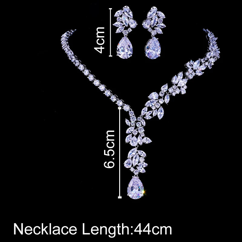 Emmaya Unique Choker Necklace Stud Earrings Bridal Jewelry Sets Wedding Accessories Dropship 250403