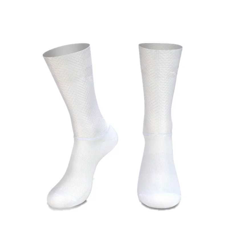 New Pro Team Aero Socks Anti slip Silicone Bicycle Socks Mens Bicycle Sports Running Bicycle Socks Calcetines Ciclismo W241025