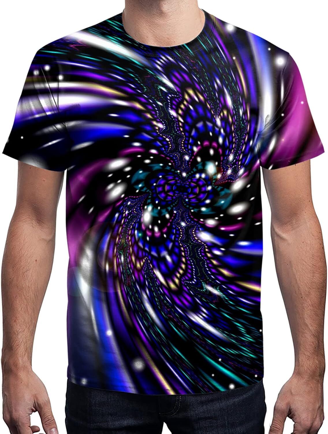 Mehesns T shirt 3D Graphic Colorful T-Shirts Short Sleeve Crew Neck Print Tee for Men tee Casual tops summer Fashionable patterns and cool designs