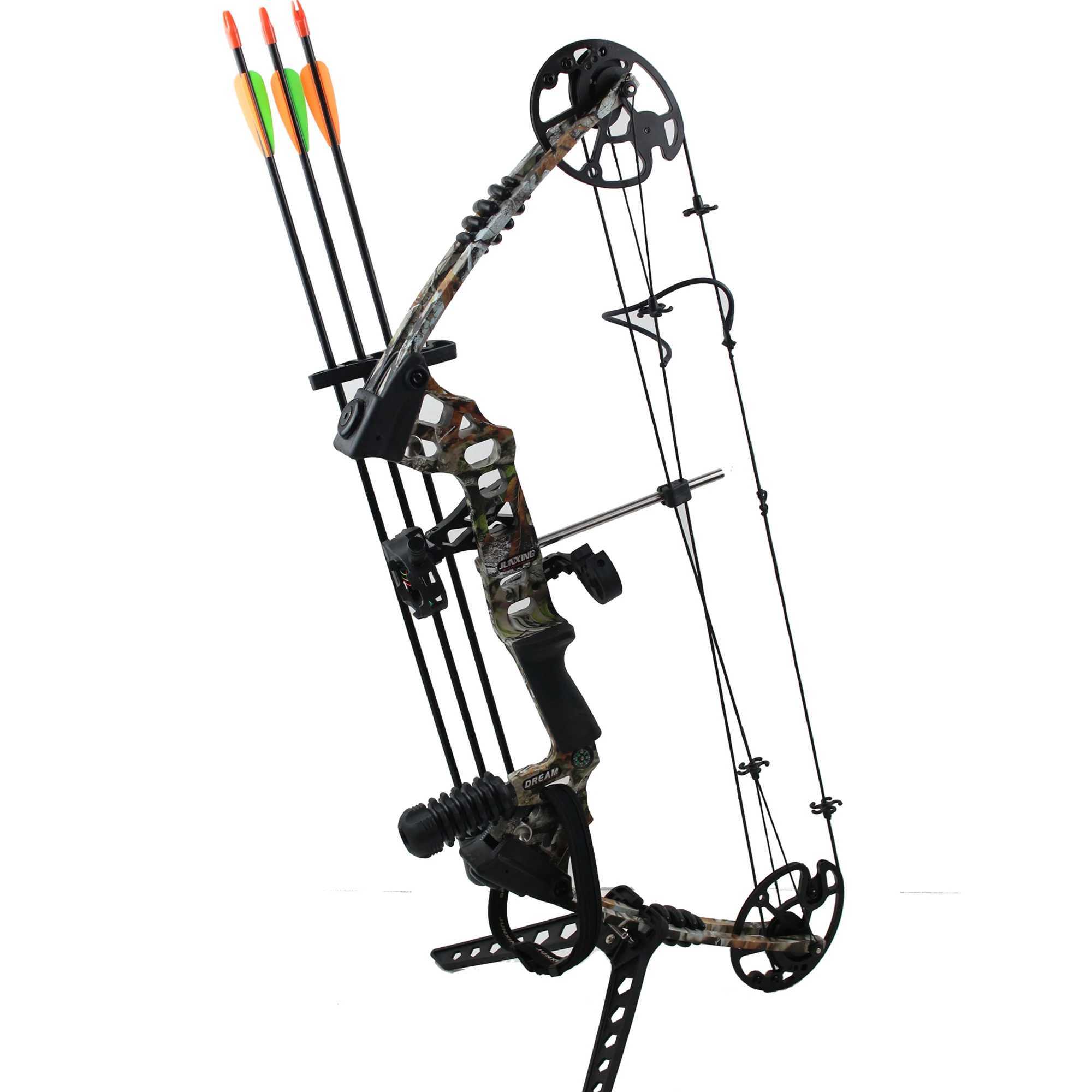 Camouflage composite bow and arrow set all accessories right-handed for outdoor hunting weighing 20-70 pounds W241026