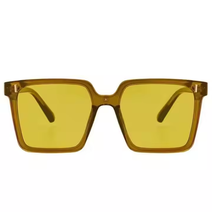 Wholesale Men's Women's Sunscreen Sunglasses Uv400 Square Large Frame Sunglasses