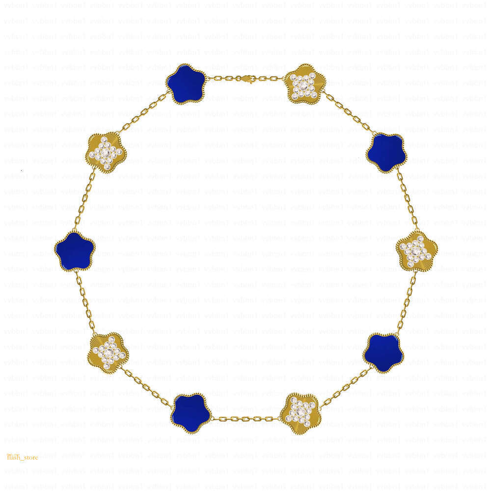 10 Wer Four Designer Luxury Jewelry Leaf Clover For Women Non Tarnish Stainless Steel Plated Gold Jewelry Woman Mother Of Pearl Initial Necklace Girl 