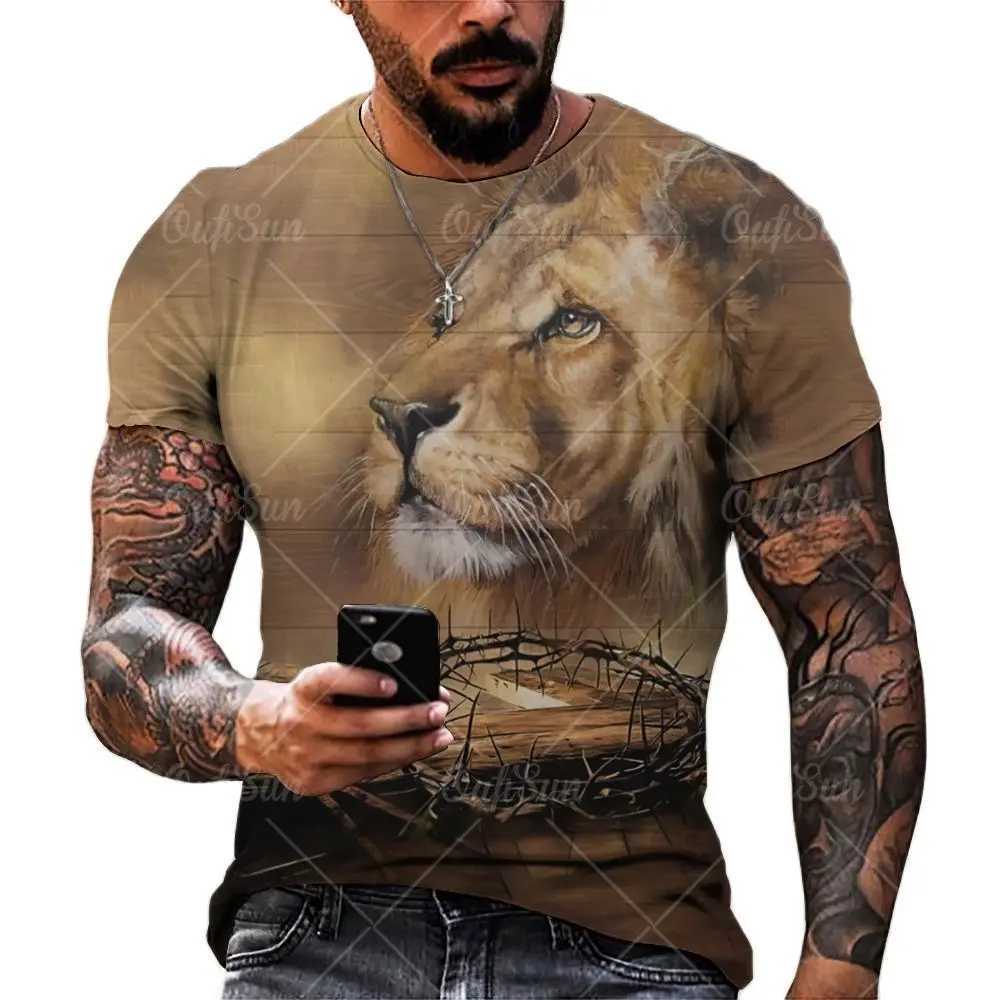 Christ Jesus Mens T-shirt 3D Printed T-shirt Fr Shipping Clothing Short Slip Shirt Retro Top Mens T-shirt W241026