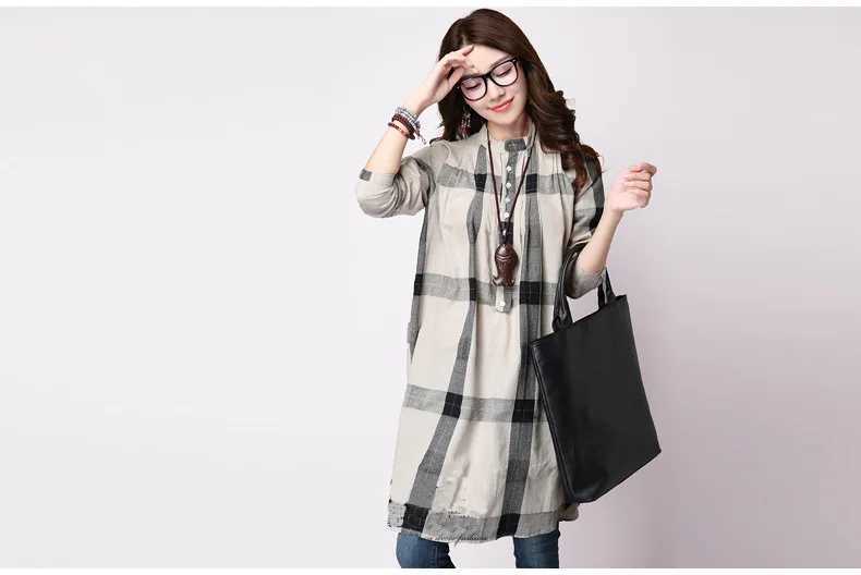 New sewing loose casual pregnant womens dress autumn and winter pregnant womens clothing plus size pregnant womens clothing W241026